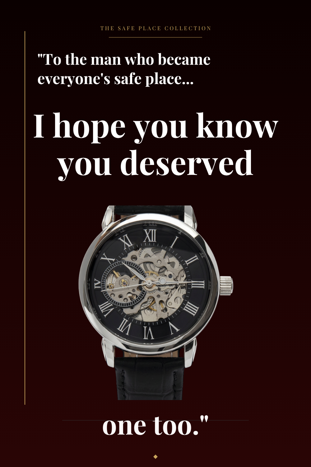 The Safe Place Collection™ Luxury Automatic Watch – Gift for Him