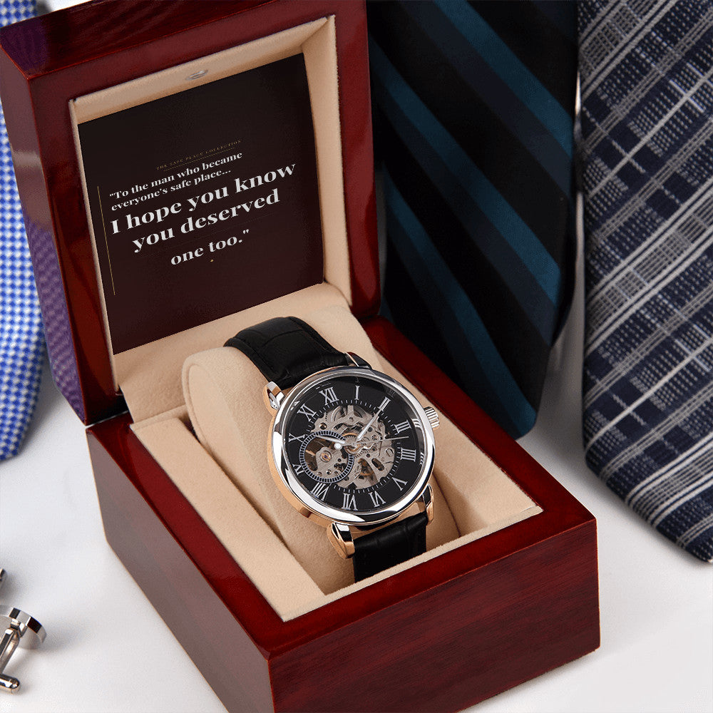 The Safe Place Collection™ Luxury Automatic Watch – Gift for Him